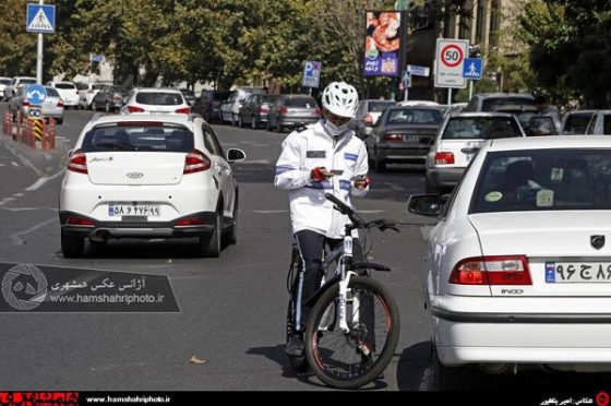 فواید دوچرخه سواری پلیس دوچرخه سوار راهنمایی و رانندگی دوچرخه سواری راه های کاهش آلودگی هوا مجله دوچرخه و موتورسیکلت
